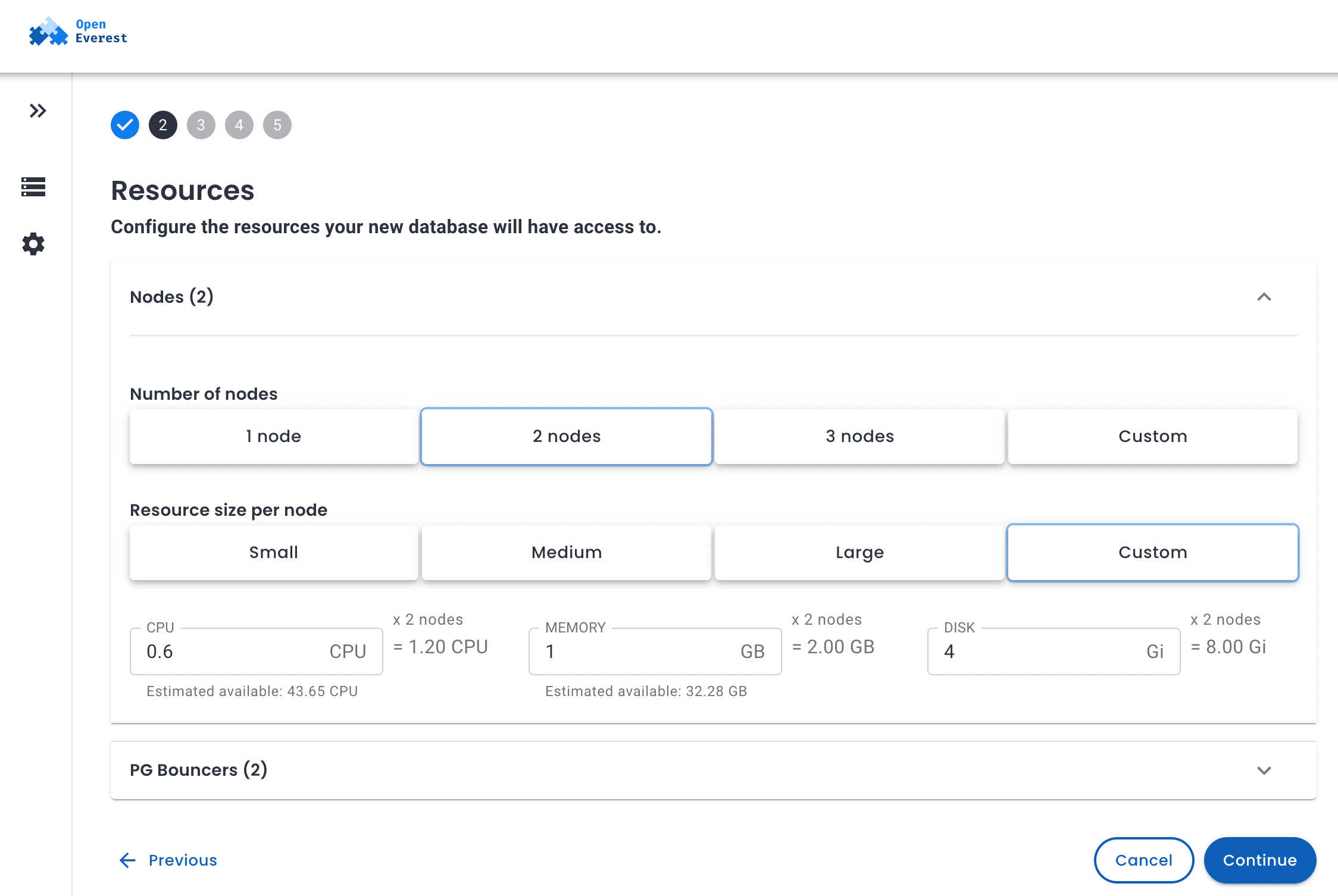 Deploy PostgreSQL cluster in OpenEverest