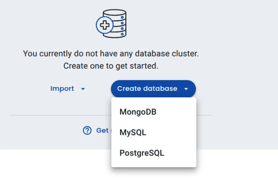 Select Database Type