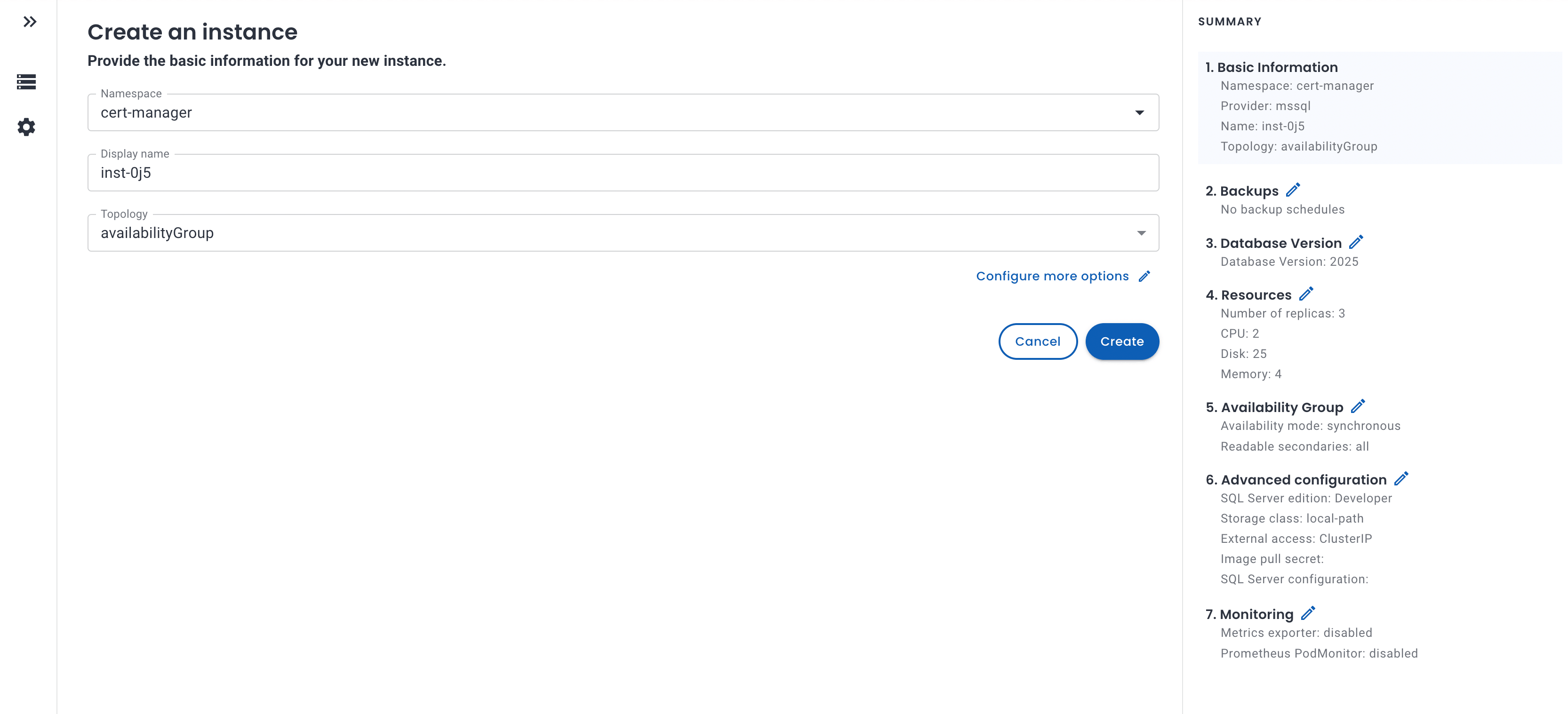 Guided SQL Server Provisioning
