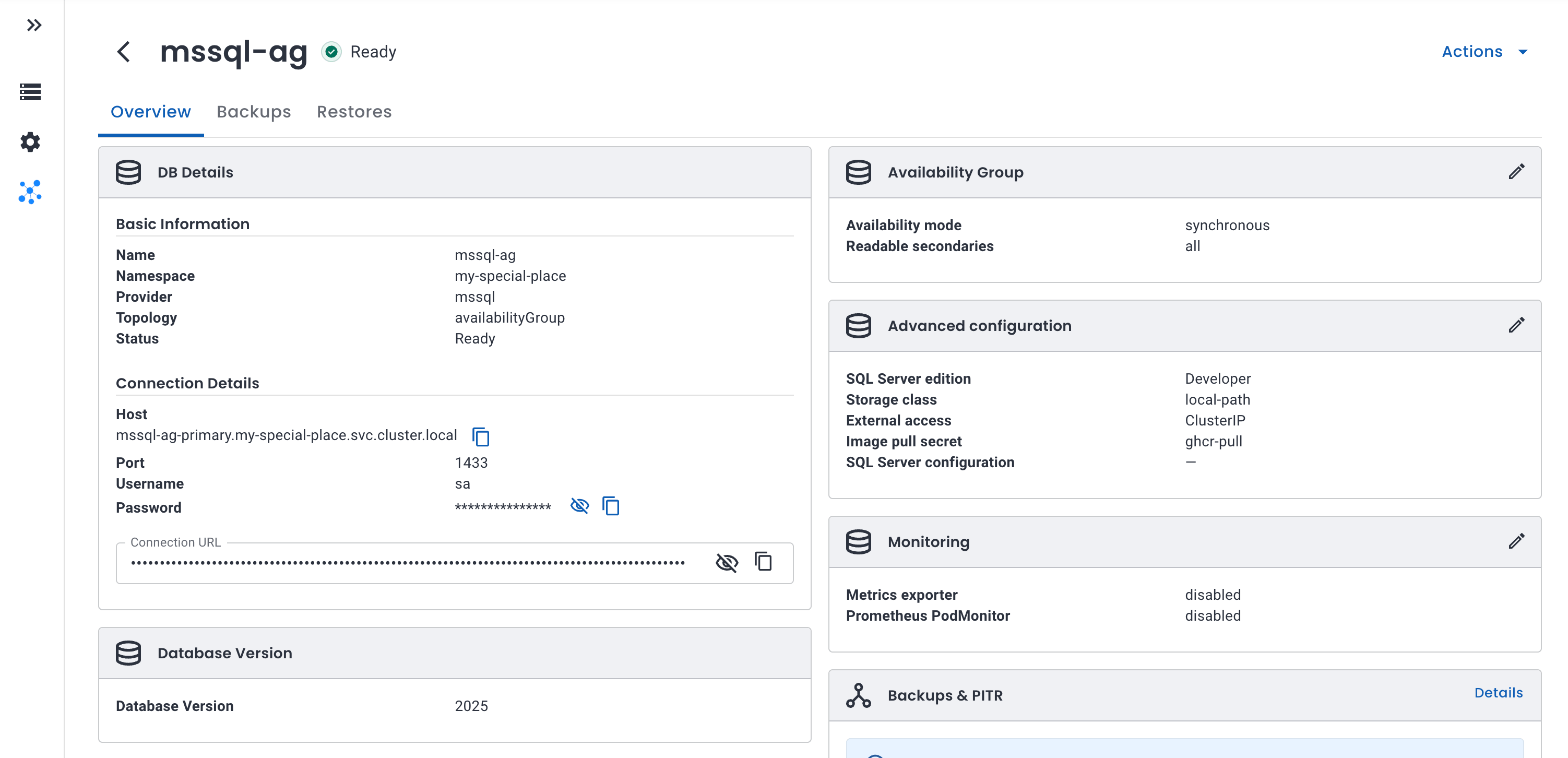 Instance Overview